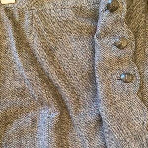 Grey wool skirt